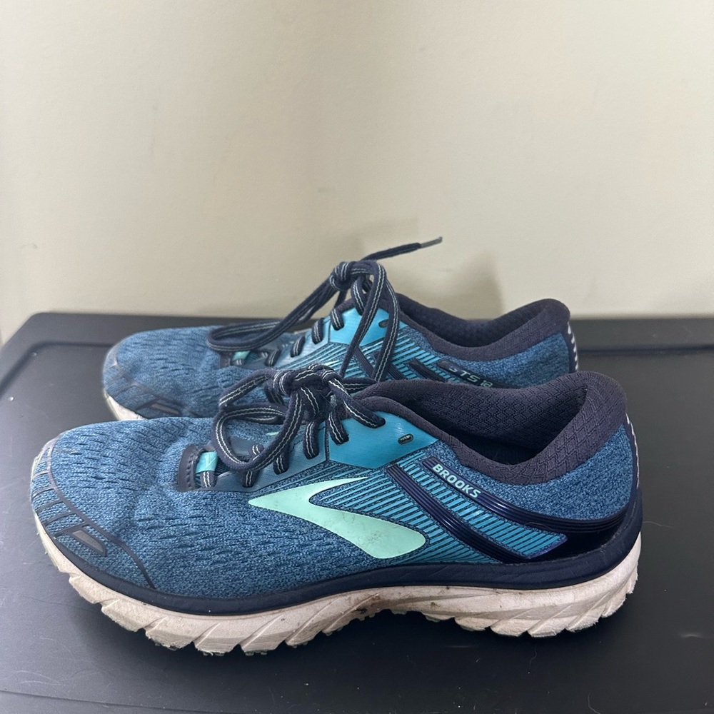 Brooks Adrenaline GTS 18 Running Shoes Women's Size 7.5B Blue 1202682A495